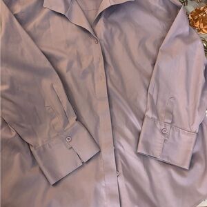 Chico's Men's Lilac Button-Up Dress Shirt